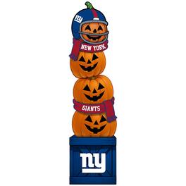 Fan Creations - New York Giants 31" Stacked Pumpkin Leaner - Multicolor