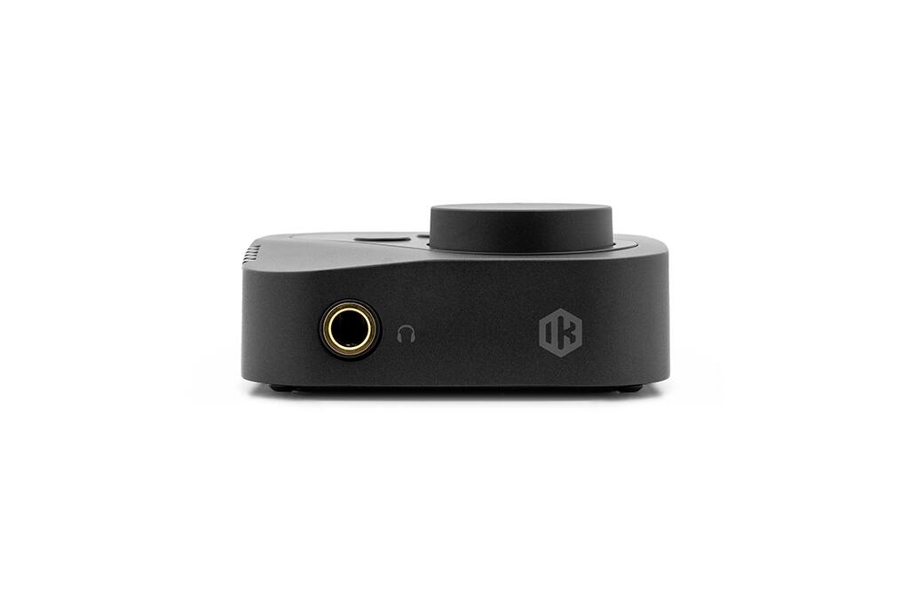 Left. IK Multimedia - ARC On-Ear DAC Headphone Amplifier with USB-C Audio Interface and Virtual Monitoring.