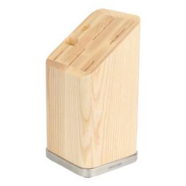 ZWILLING - Storage Slanted Knife Block with Stainless Steel Base - Ash (no knives included) - Natural