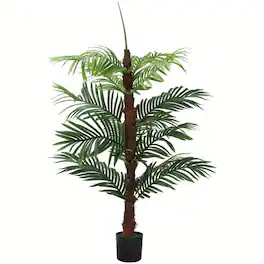 Oumilen - Artificial Palm Tree, 4FT Modern Fake Plant Decor