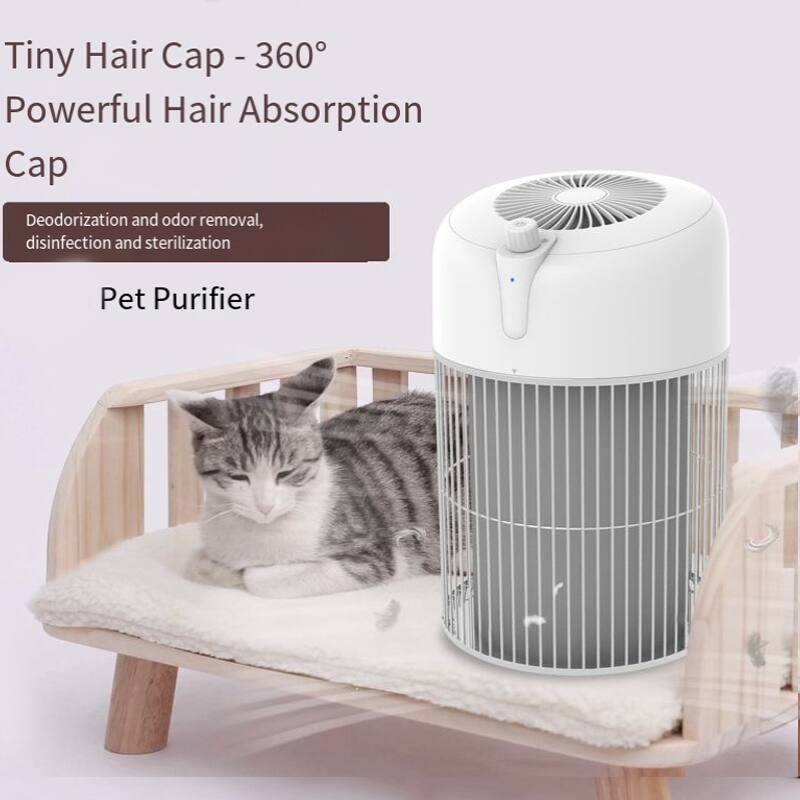 Tiny Hair Cap - 360°  
Powerful Hair Absorption Cap  

Deodorization and odor removal, disinfection and sterilization  

Pet Purifier