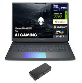 Alienware - 18 Area-51 AA18250 Laptop 18 WQXGA (Intel Ultra 9- 275HX, 64GB DDR5, 2TB PCIe SSD, Win 11 Pro) - Liquid Teal