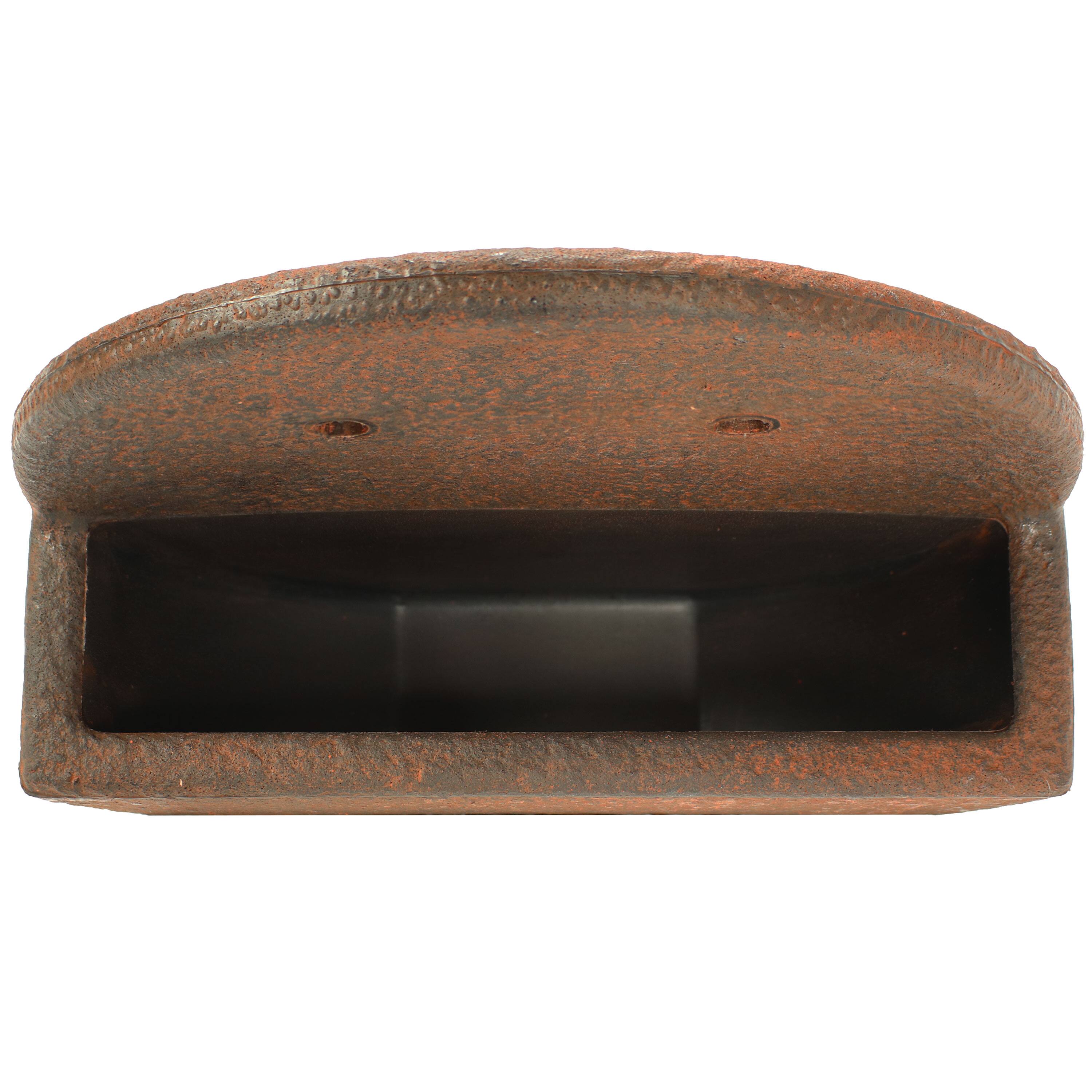 Alt View 5. Sunnydaze - 12 in Round Wall-Mounted Outdoor Planter - Set of 2 - Dark Brown.