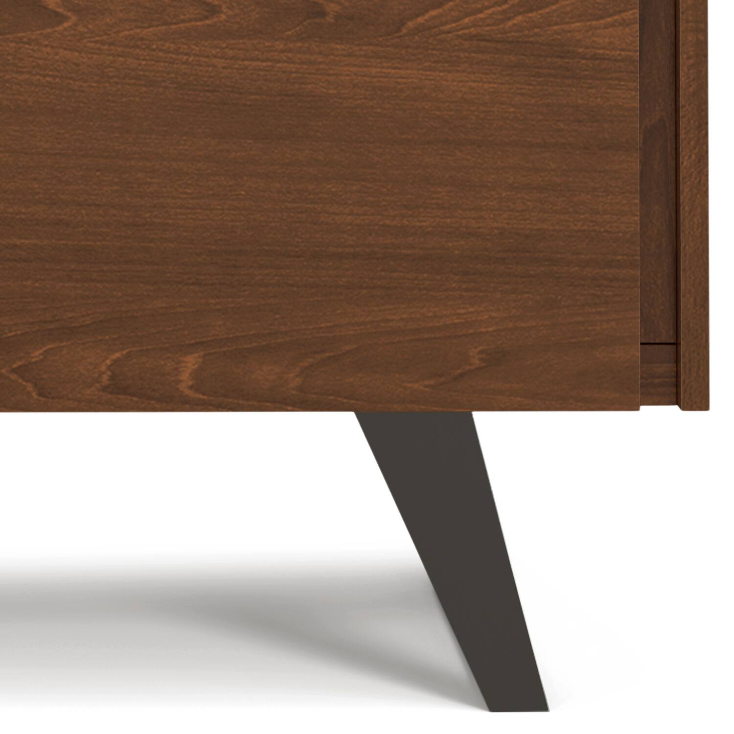 Alt View 13. Simpli Home - Lowry Medium Storage Cabinet - Walnut Veneer.