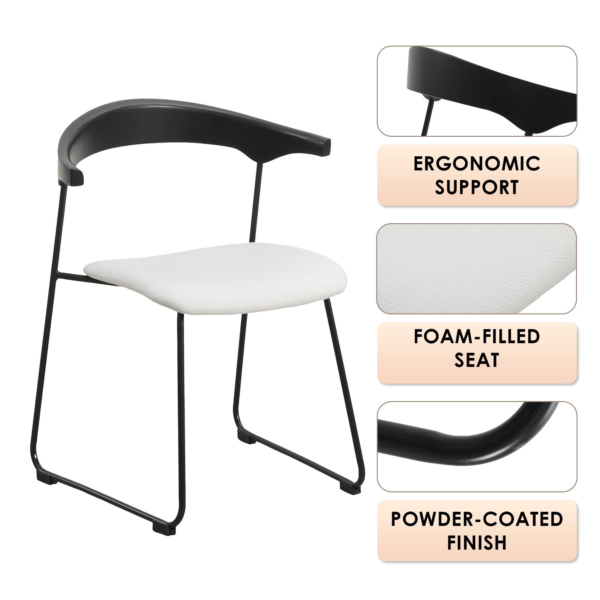 ERGONOMIC SUPPORT  
FOAM-FILLED SEAT  
POWDER-COATED FINISH
