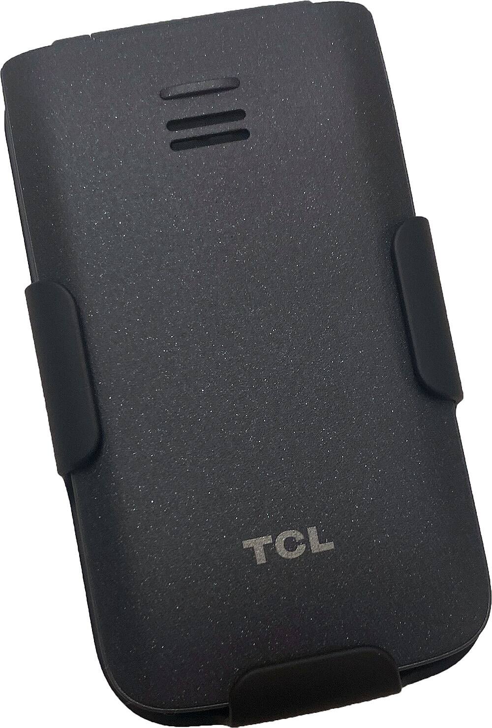 Alt View 2. Nakedcellphone - Holster for TCL Flip 3 Phone or TCL Flip 4 5G - Belt Clip Holder Case - Black.