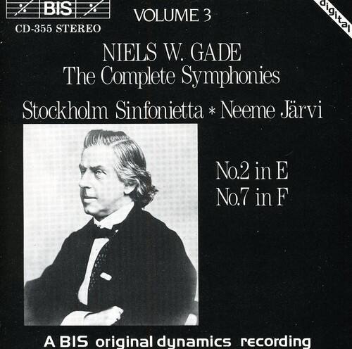 BIS  
VOLUME 3  
CD-355 STEREO  

NIELS W. GADE  
The Complete Symphonies  

Stockholm Sinfonietta * Neeme Järvi  

No.2 in E  
No.7 in F  

A BIS original dynamics recording