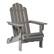Left. Walker Edison - Everest Acacia Wood Adirondack Chair - Gray Wash.