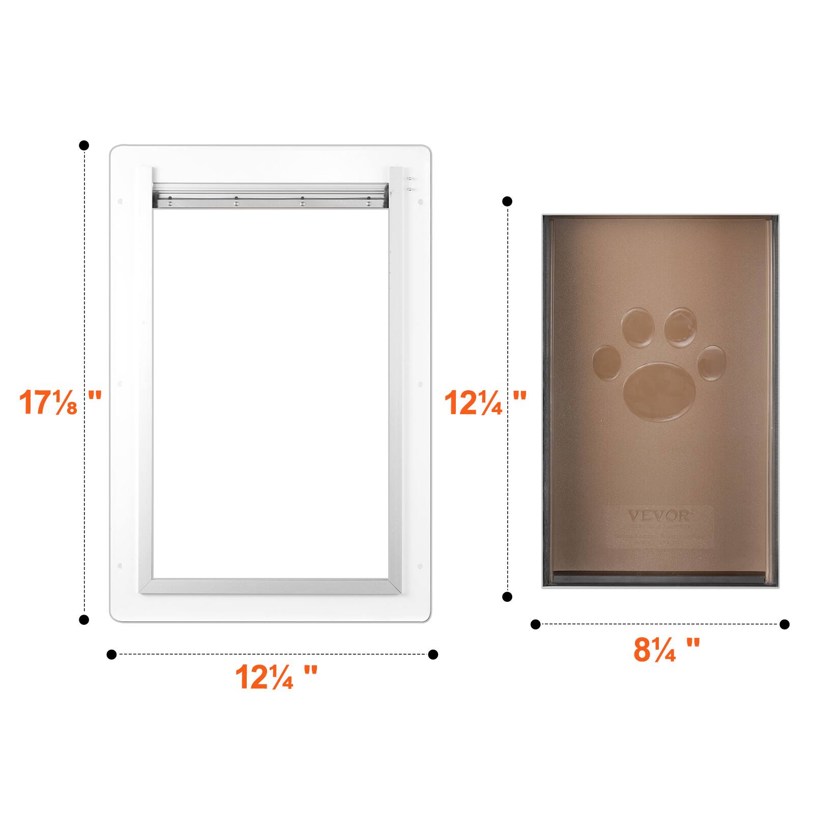 17 1/8"  
12 1/4"  
12 1/4"  
8 1/4"