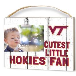 Jardine - Virginia Tech Hokies 8'' x 10'' Cutest Little Weathered Logo Clip Photo Frame - White