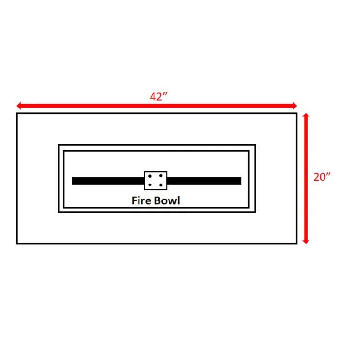42" x 20" Fire Bowl