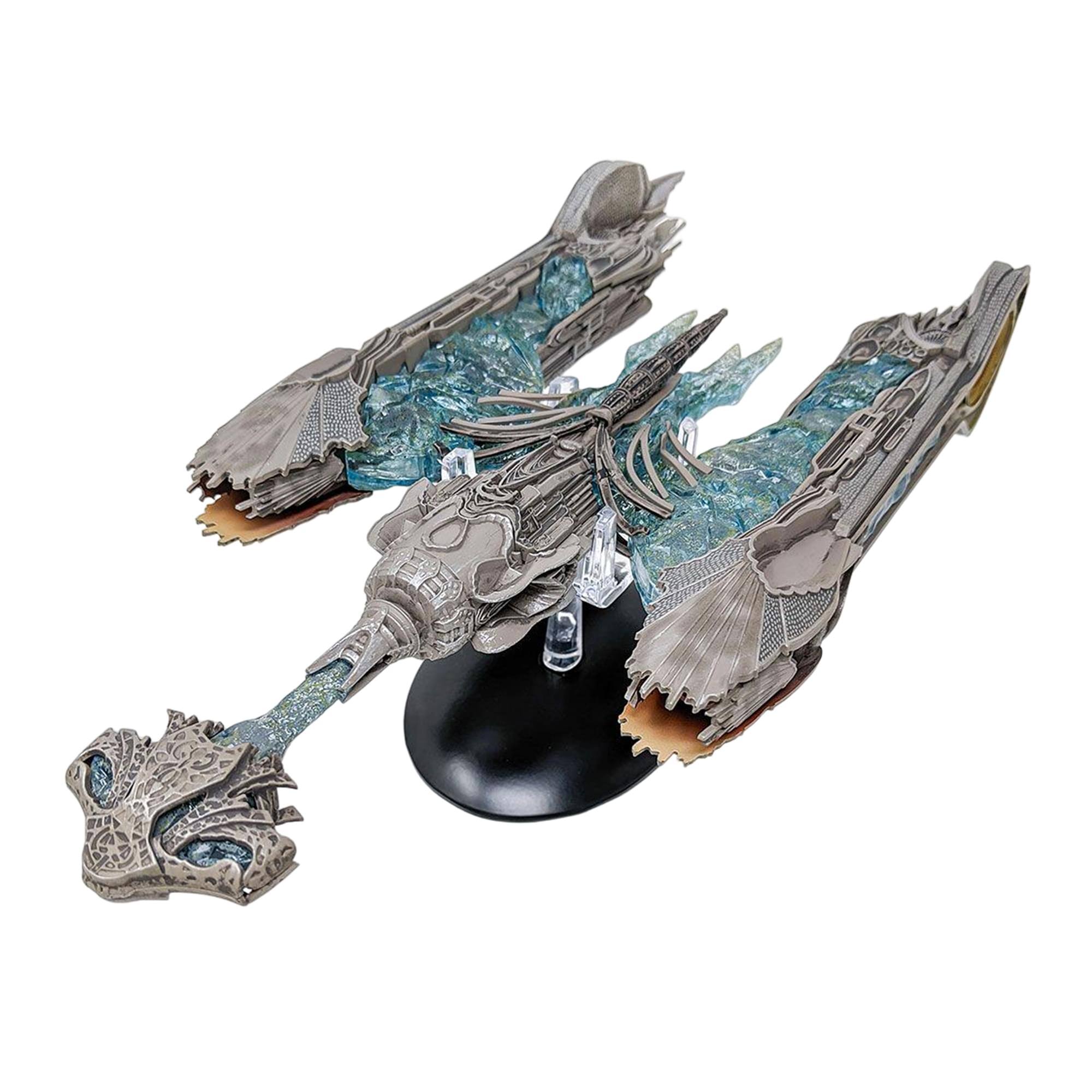 Alt View 10. Eaglemoss - Eaglemoss Star Trek Discovery Ship Replica | Klingon Sarcophagus - Silver.
