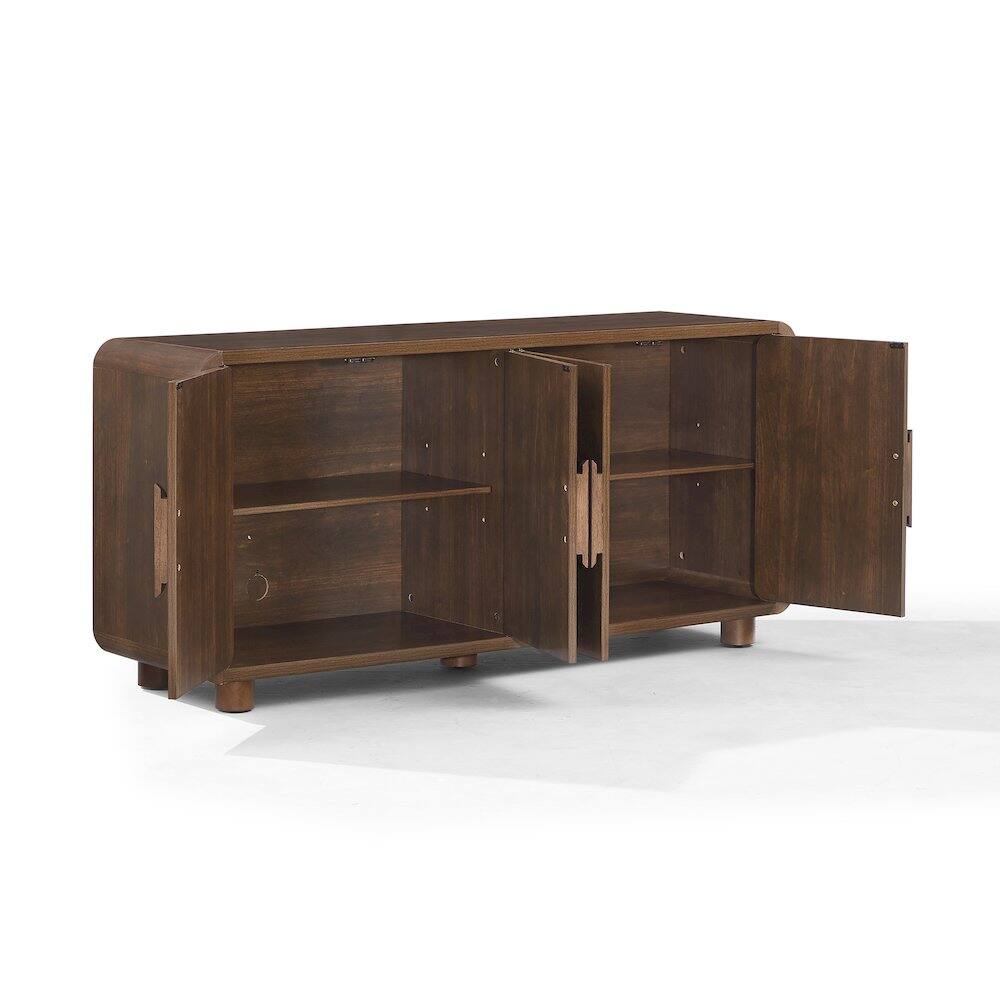 Alt View 2. Crosley Furniture - Millie Sideboard - Brown.