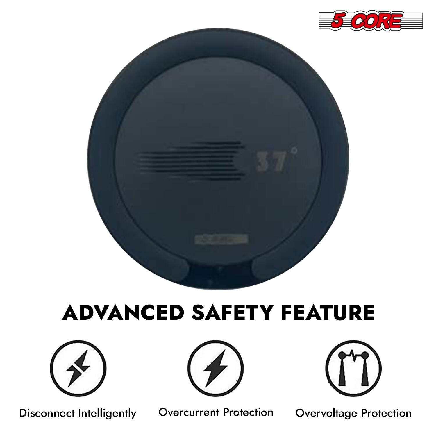 5 CORE

ADVANCED SAFETY FEATURE

- Disconnect Intelligently
- Overcurrent Protection
- Overvoltage Protection