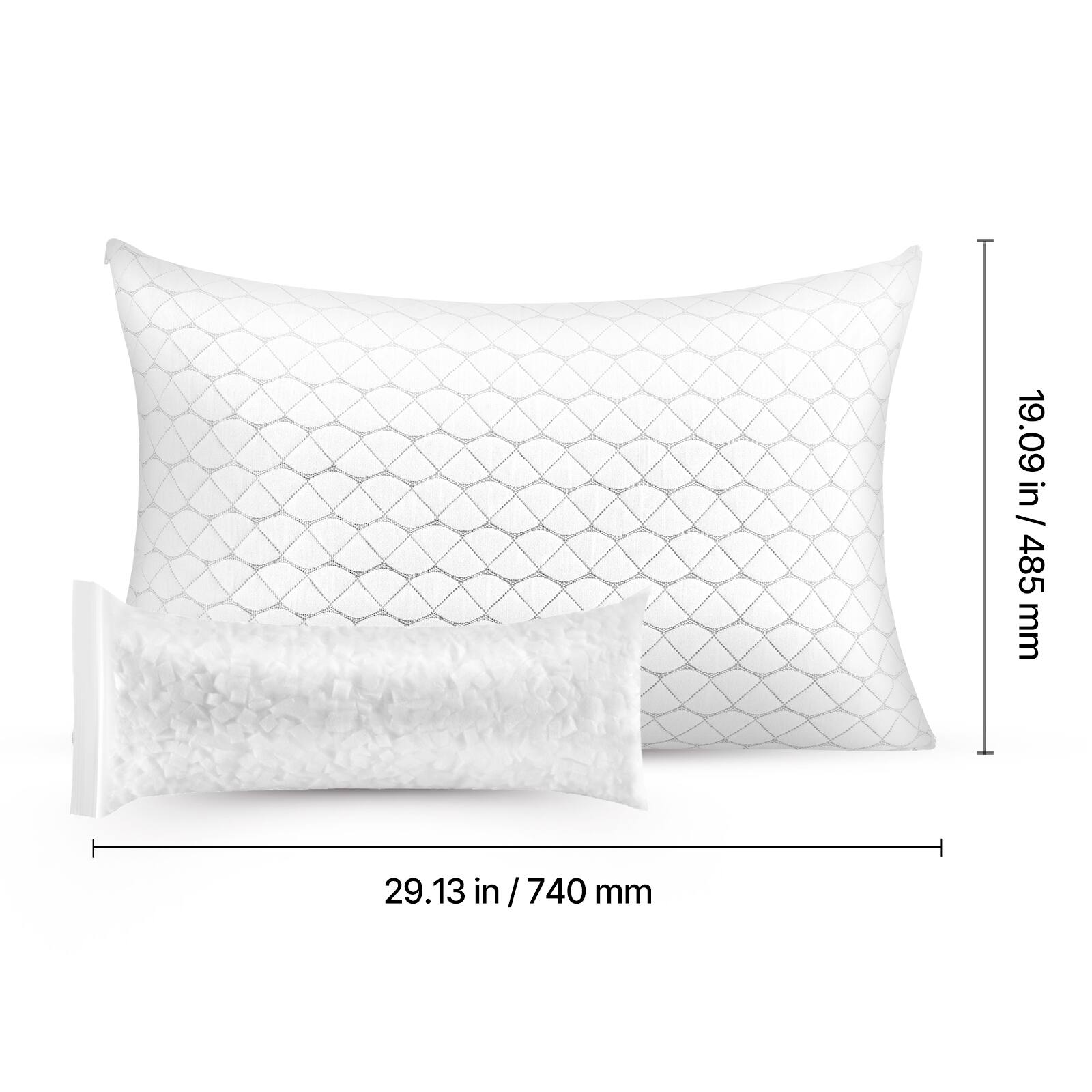 19.09 in / 485 mm  
29.13 in / 740 mm