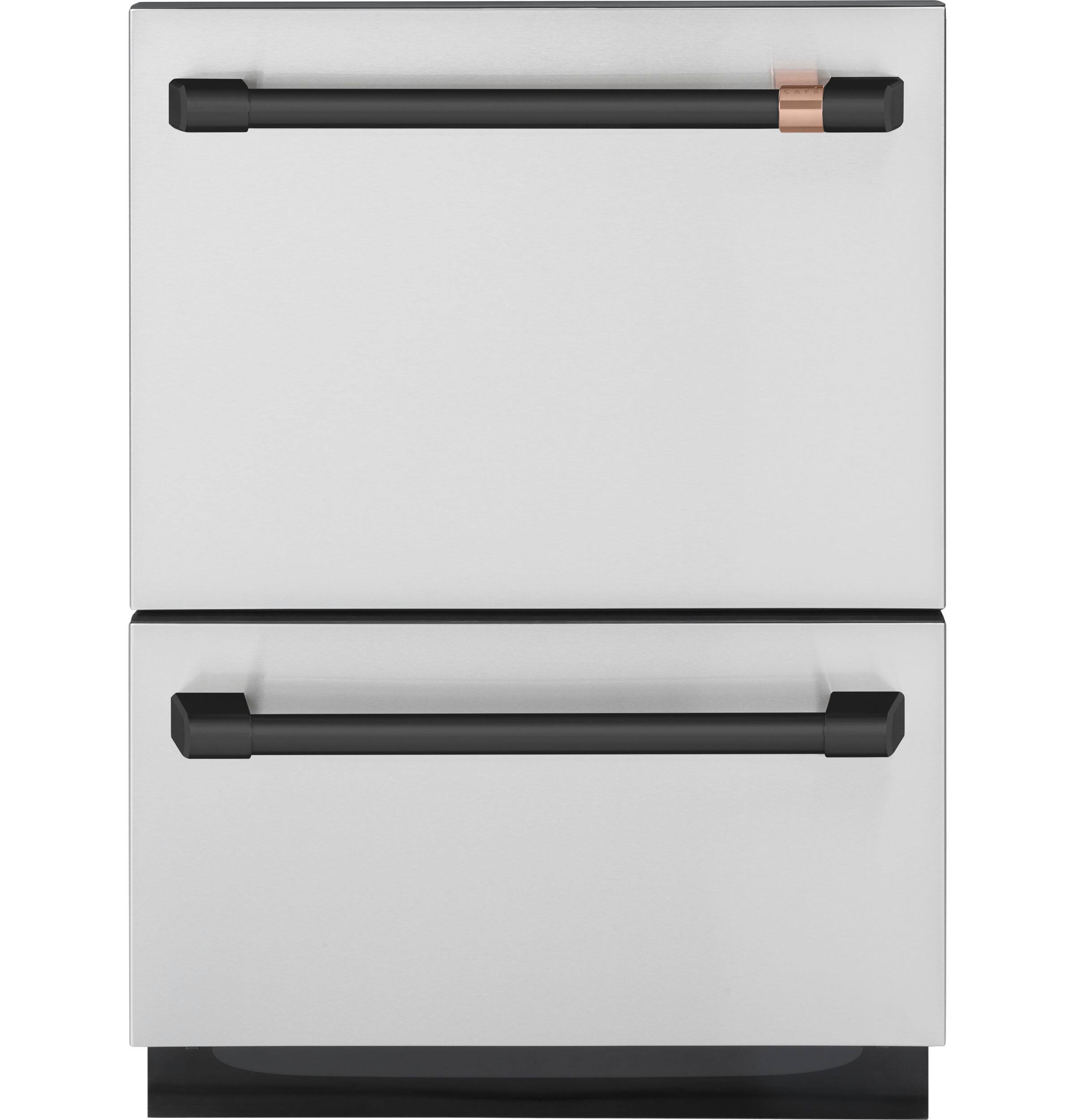 Alt View 39. Café - 24" Top Control Built-In Double Drawer Dishwasher, Customizable - Stainless Steel.