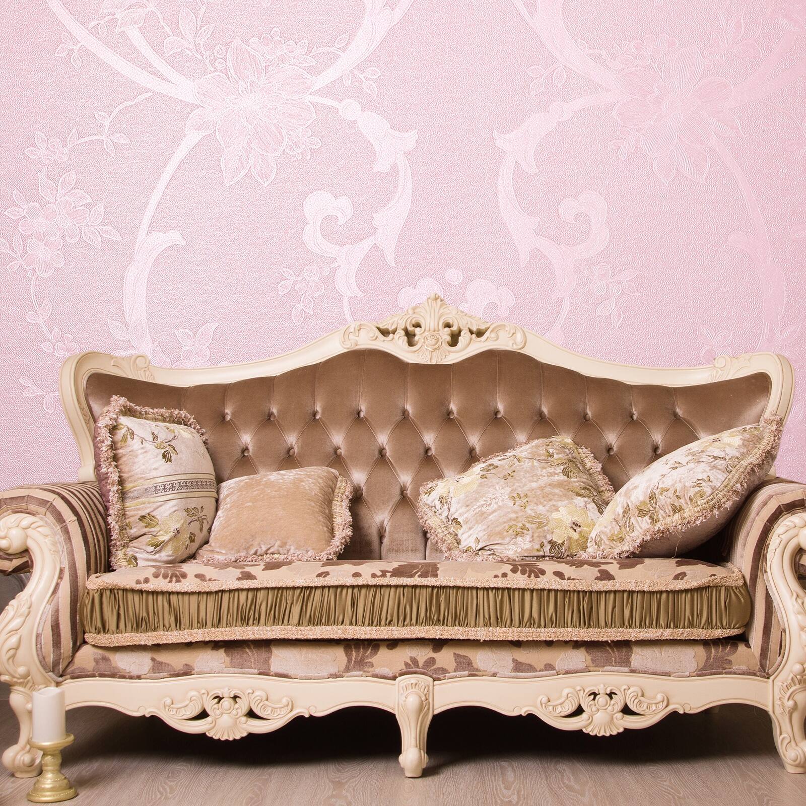 Alt View 5. Unique Bargains - Vintage Floral Wallpaper, 23.6x394 Self-Adhesive Vinyl Waterproof Peony Peel & Stick Contact for Bedroom/Bathroom - Peony Pattern-White.