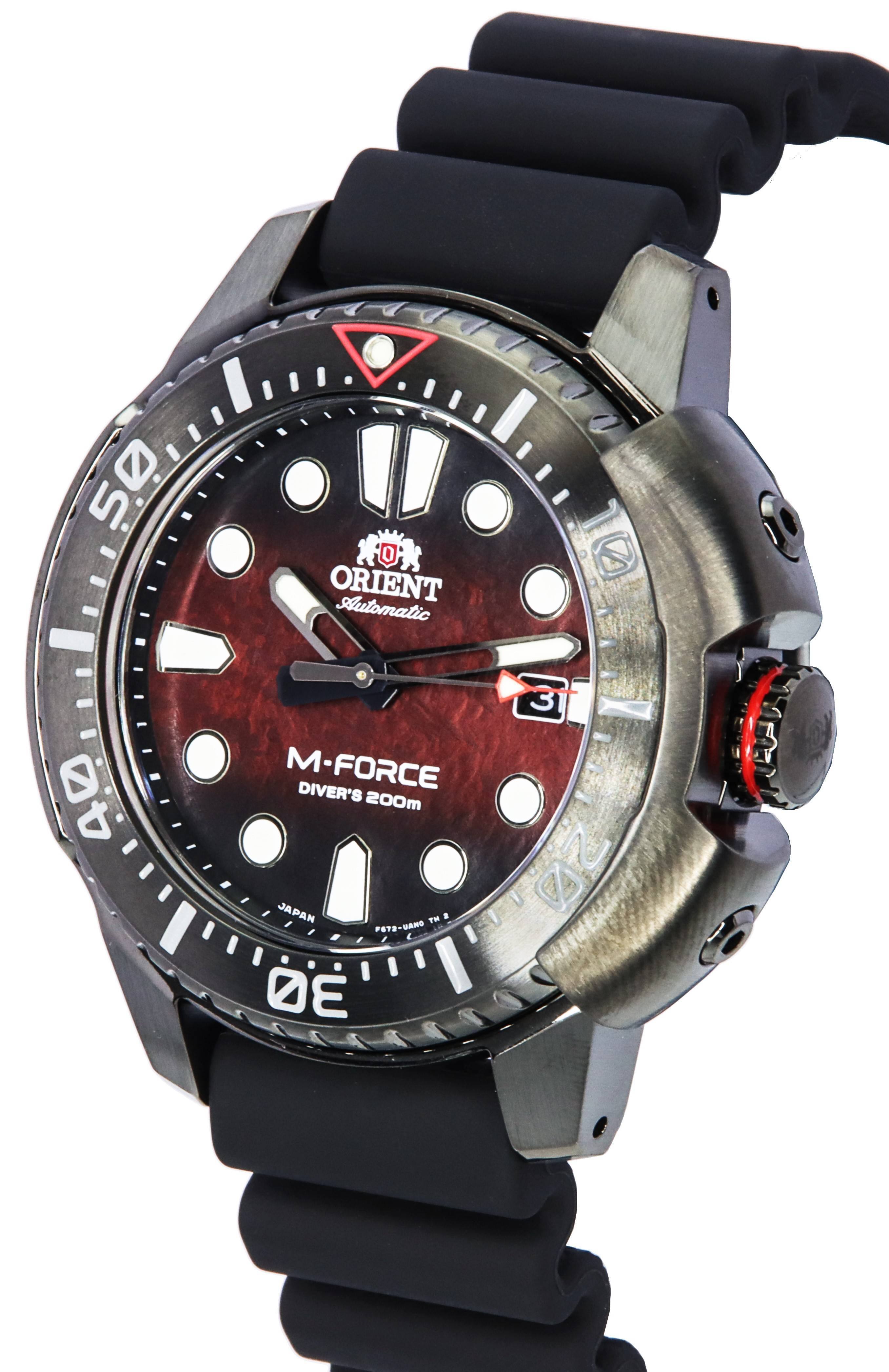 50
0 ORIENT Automatic
40
3 M-FORCE DIVER'S 200m JAPAN TH : 20 FOT2-UANO