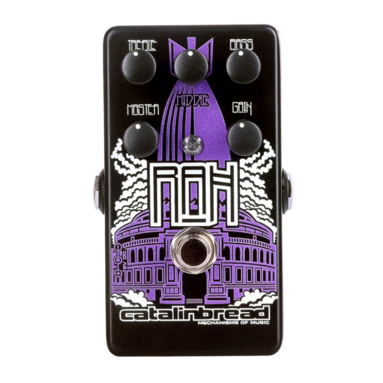 Catalinbread - RAH Overdrive Effects Purple Pedal with Three Knob Tone Circuit - CATARAHP