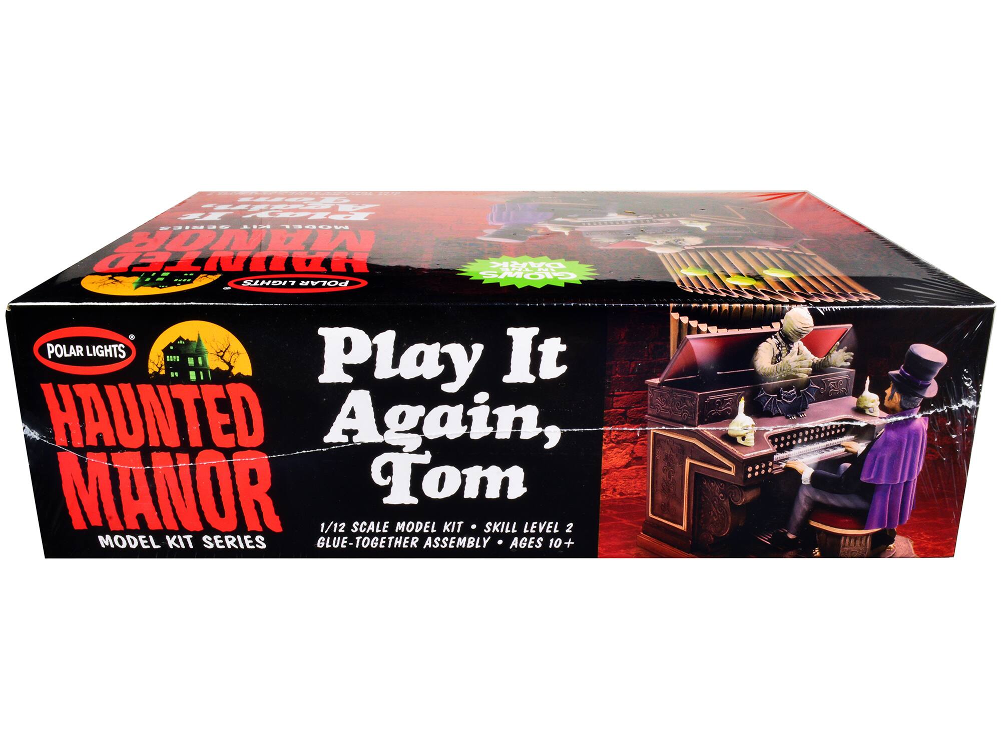 dgn 12 Plrl EIINSS 4td 19884 MANOR HAUNTED DARK -- .. GIOWS LIGHTS POLAR ALEA I . POLAR LIGHTS It Play HAUNTED Again, C MANOR Tom 1/12 SCALE MODEL KIT SKILL LEVEL 2 MODEL KIT SERIES GLUE-TOGETHER ASSEMBLY AGES 10+