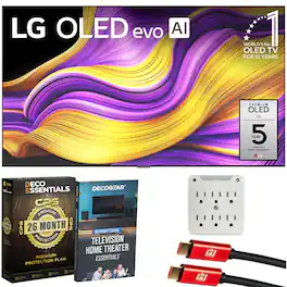 LG - 83" G5 OLED evo 4K UHD TV with One Wall Design (2025) + 26 Month Extended Warranty Protection Bundle