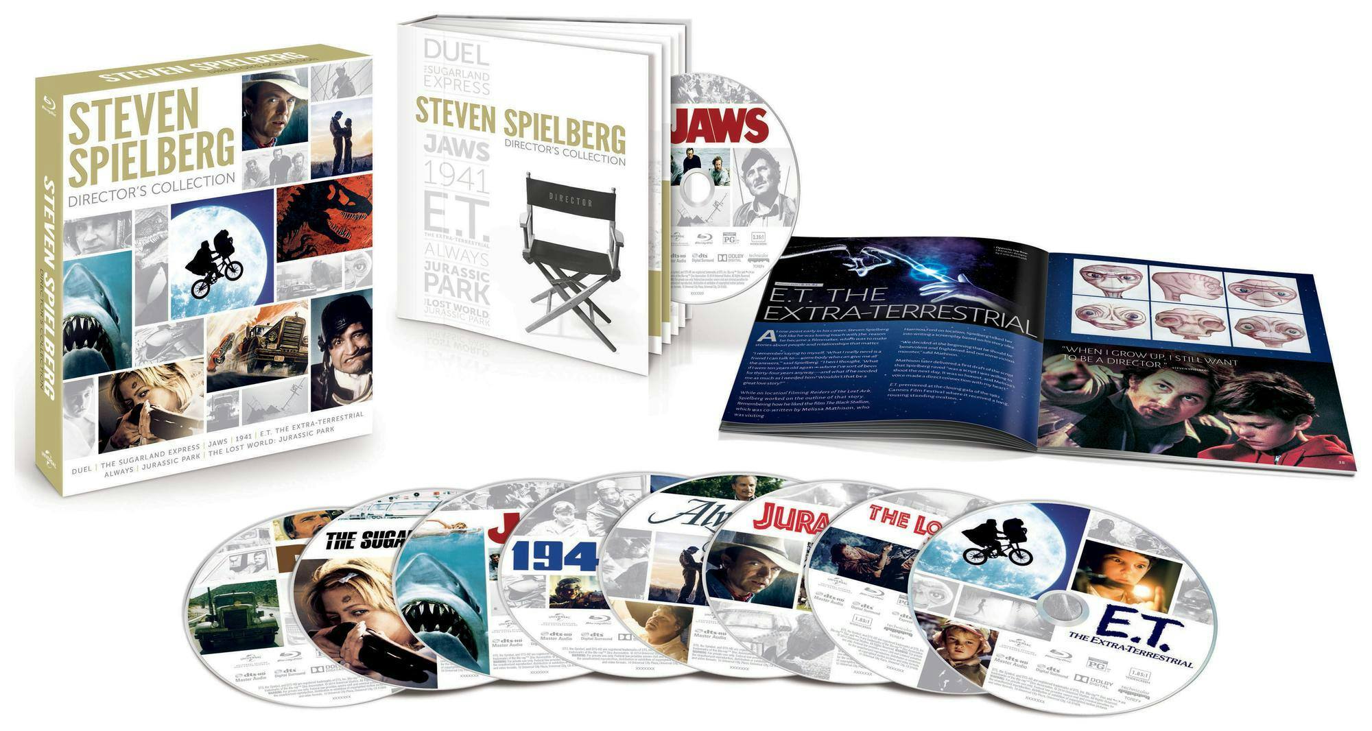 Back. Steven Spielberg Director's Collection (Box Set) [Blu-ray].