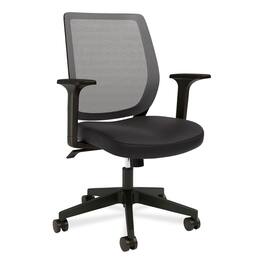 Alera - Wessex Ergonomic Fabric Mesh Swivel Task Chair, Supports Up to 275 lbs, 17.09 to 20.83 Seat Height, Seat/Back/Base - Black