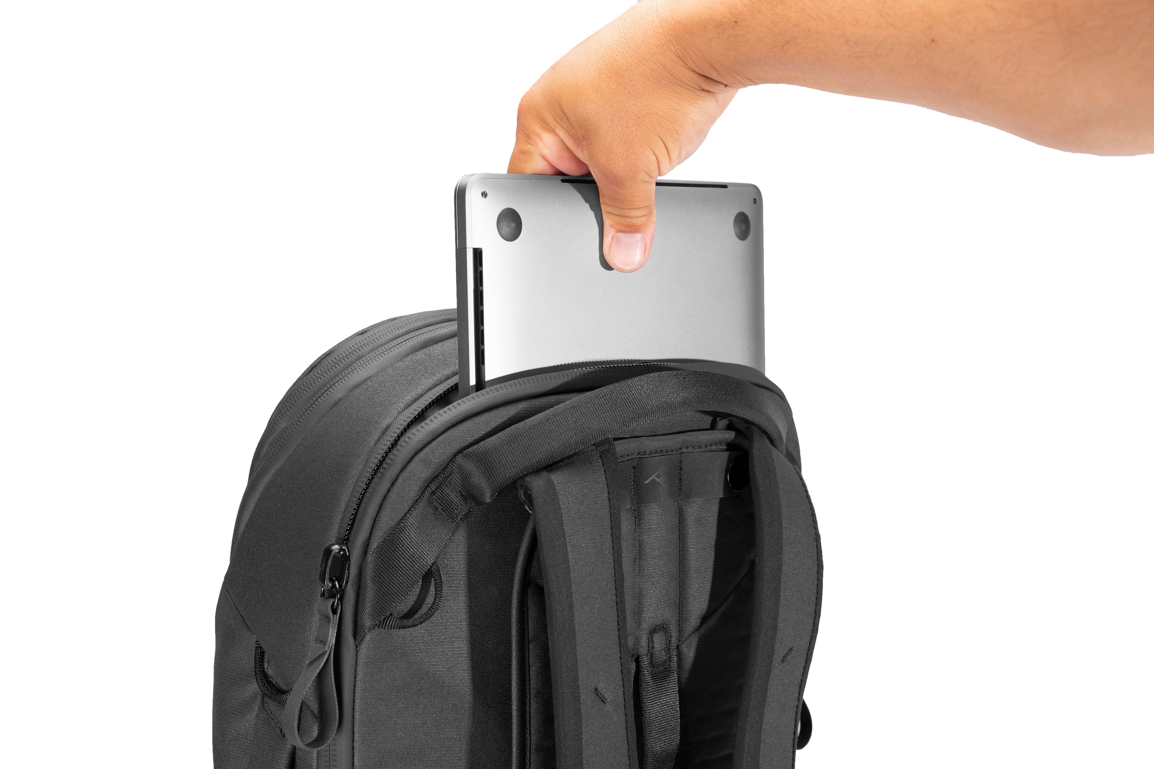 Alt View 15. Peak Design - Travel Backpack 30L - Black.