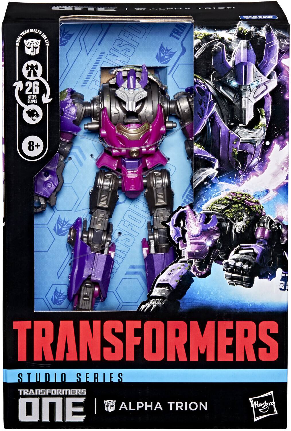 TRANSFORMERS  
STUDIO SERIES  
ONE | ALPHA TRION  

MORE THAN MEETS THE EYE  
26 STEPS  
8+  

Hasbro