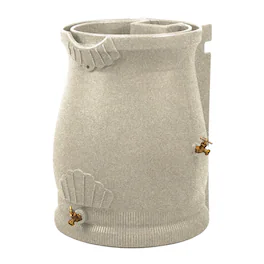 Good Ideas - RWURN50-SAN 50 Gallon Rain Water Saver Wizard Barrel Urn - Sandstone