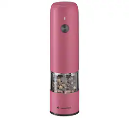 Zassenhaus - Koln Rechargeable Salt or Pepper Mill, 5.5" H x 1.5" - Pink
