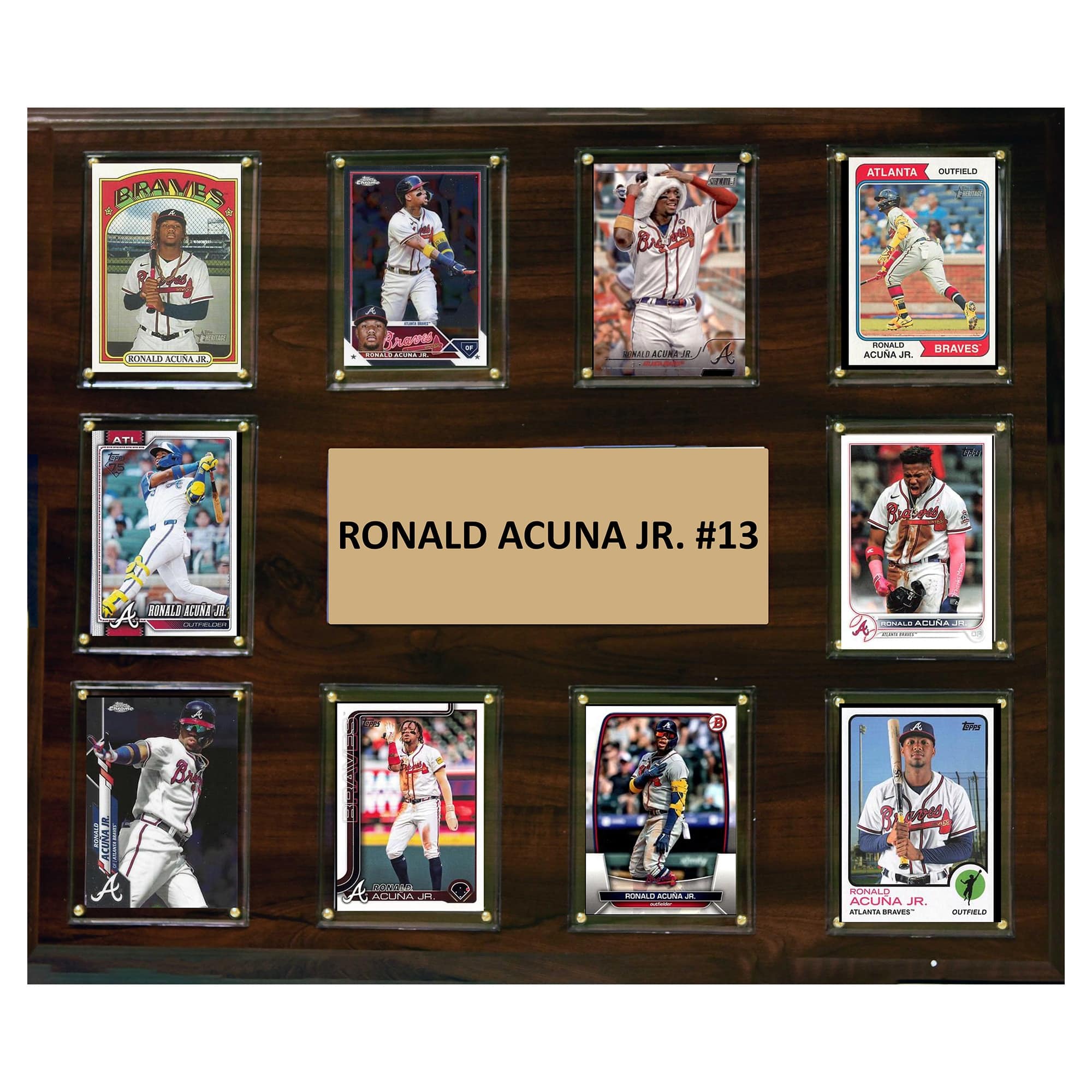 "C&I Collectibles - Ronald Acuna Atlanta Braves 15"" x 18"" Trading Card Plaque - Multicolor" price history on PriceWatchPro