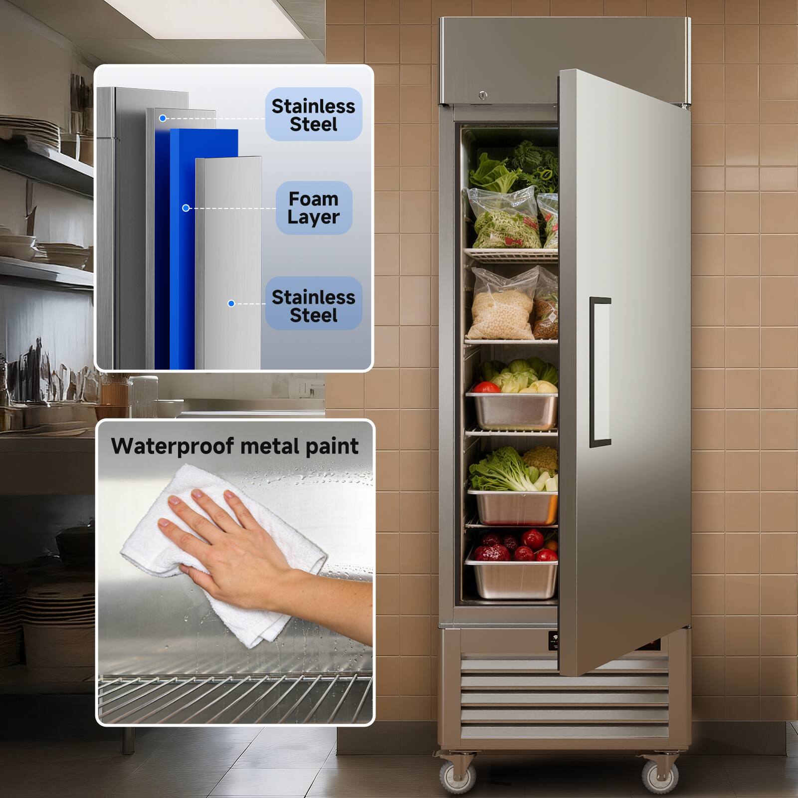 Stainless Steel Foam Layer Stainless Steel Waterproof metal paint