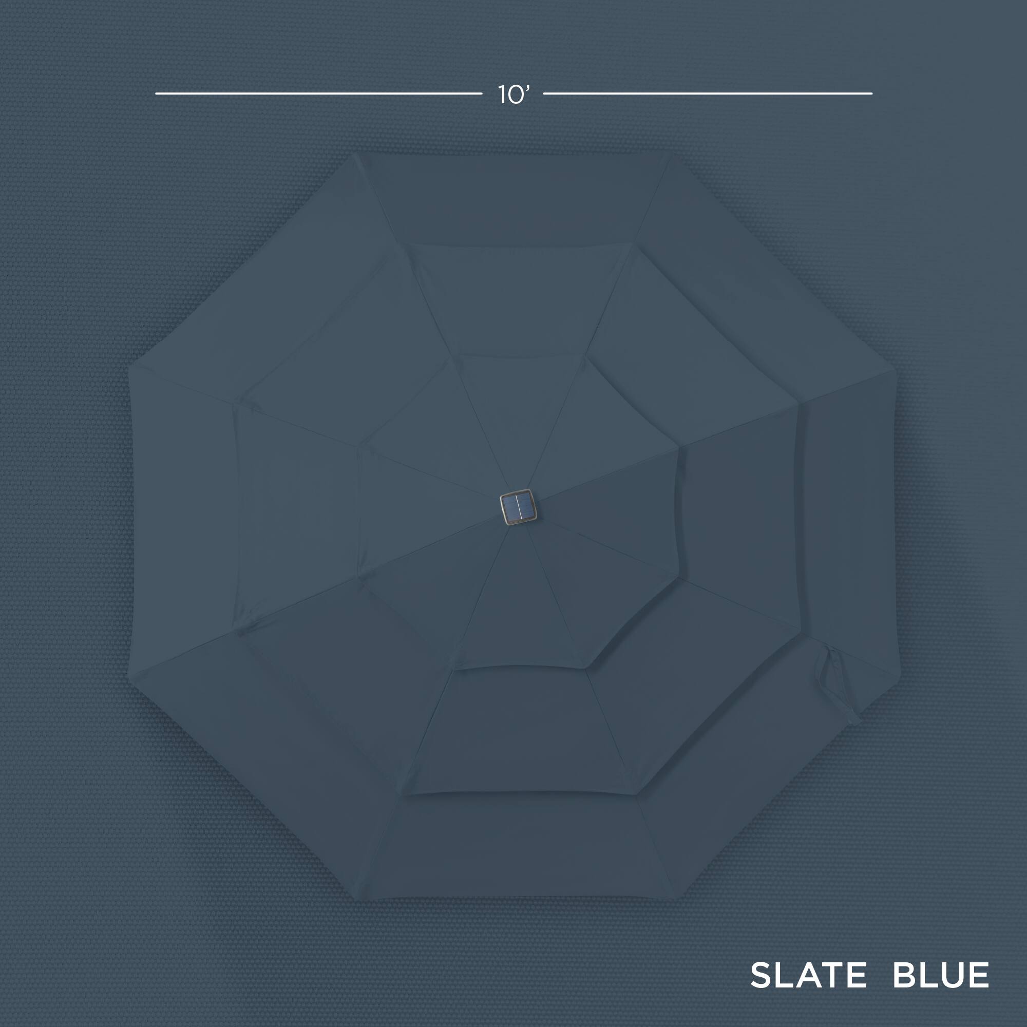 The corrected text from the image is:

"10' SLATE BLUE"