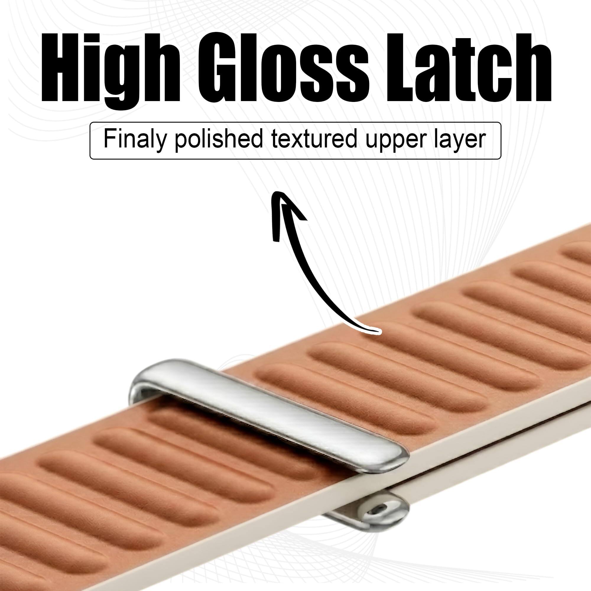 High Gloss Latch  
Finally polished textured upper layer
