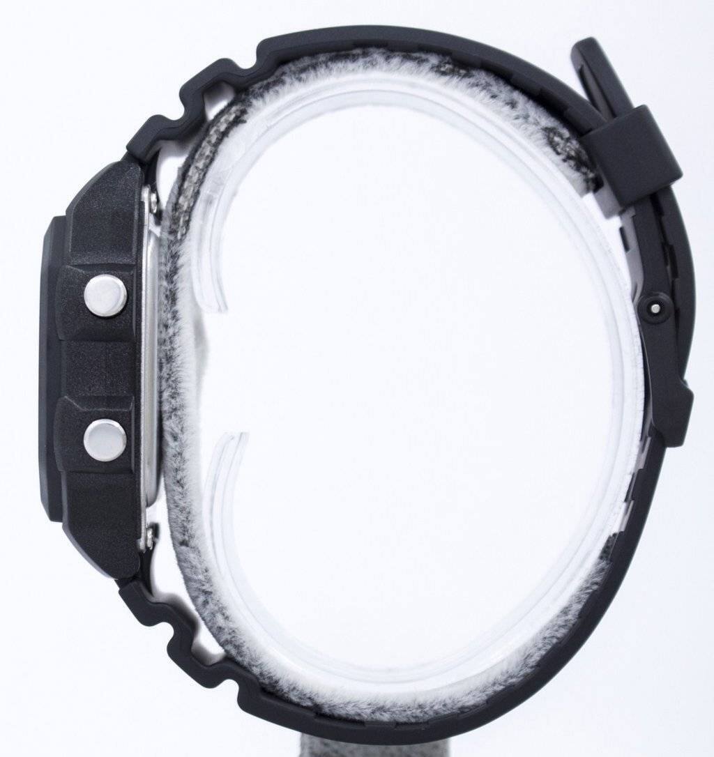 Left. Casio - Digital World Time AE-1200WH-1BV Mens Watch Stopwatch Alarm Timer 100M - Black.