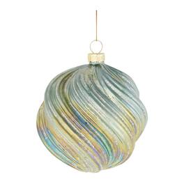 BreeBe - Green Iridescent Ball Ornaments (Set of 6) - Green, Iridescent