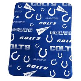 Logo Brands - Indianapolis Colts 50" x 60" Classic Fleece Blanket - Multicolor