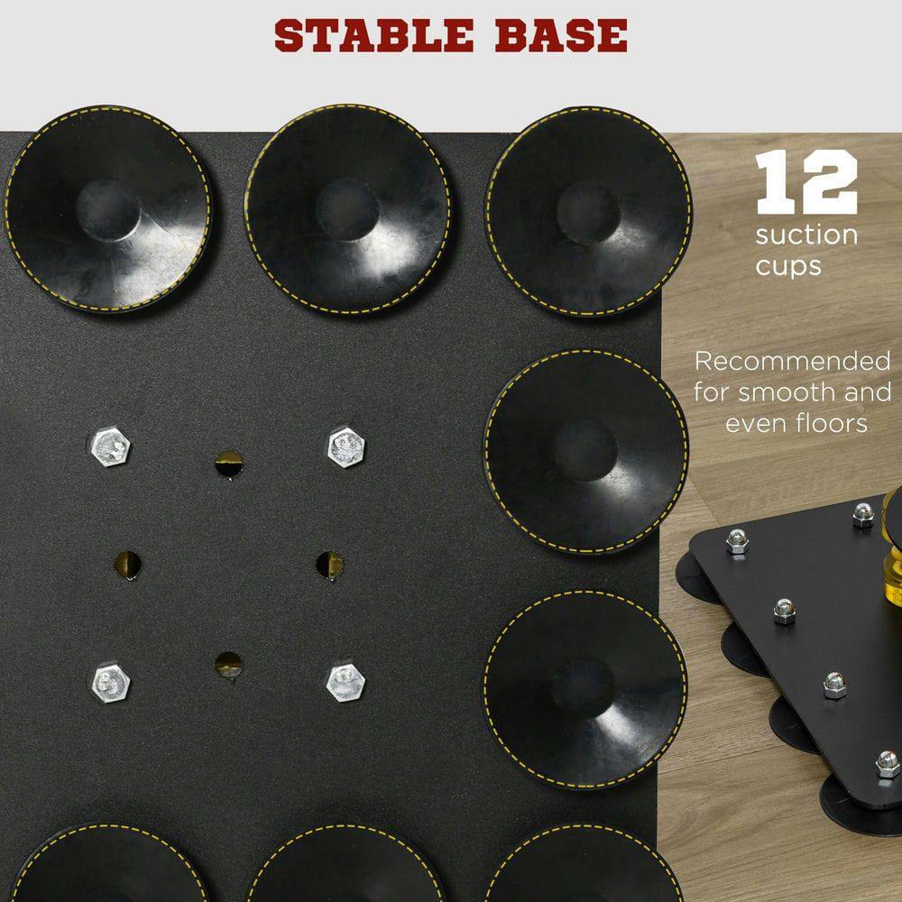 STABLE BASE

12 suction cups

Recommended for smooth and even floors