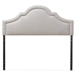 Baxton Studio - Rita Modern and Contemporary Fabric Upholstered King Size Headboard - Greyish Beige