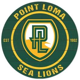Jardine - Point Loma Sea Lions 20'' x 20'' Indoor/Outdoor Circle Sign - Green