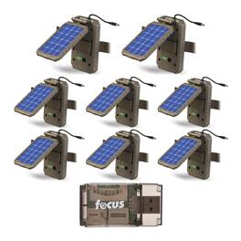 Stealth Cam - Lithium Solar Power Panel (8-Pack) with Card Reader