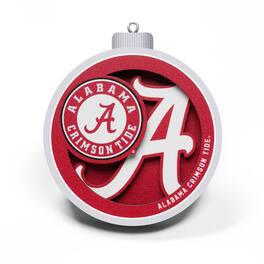 YouTheFan - Alabama Crimson Tide 3D Logo Series Ornament - Multicolor