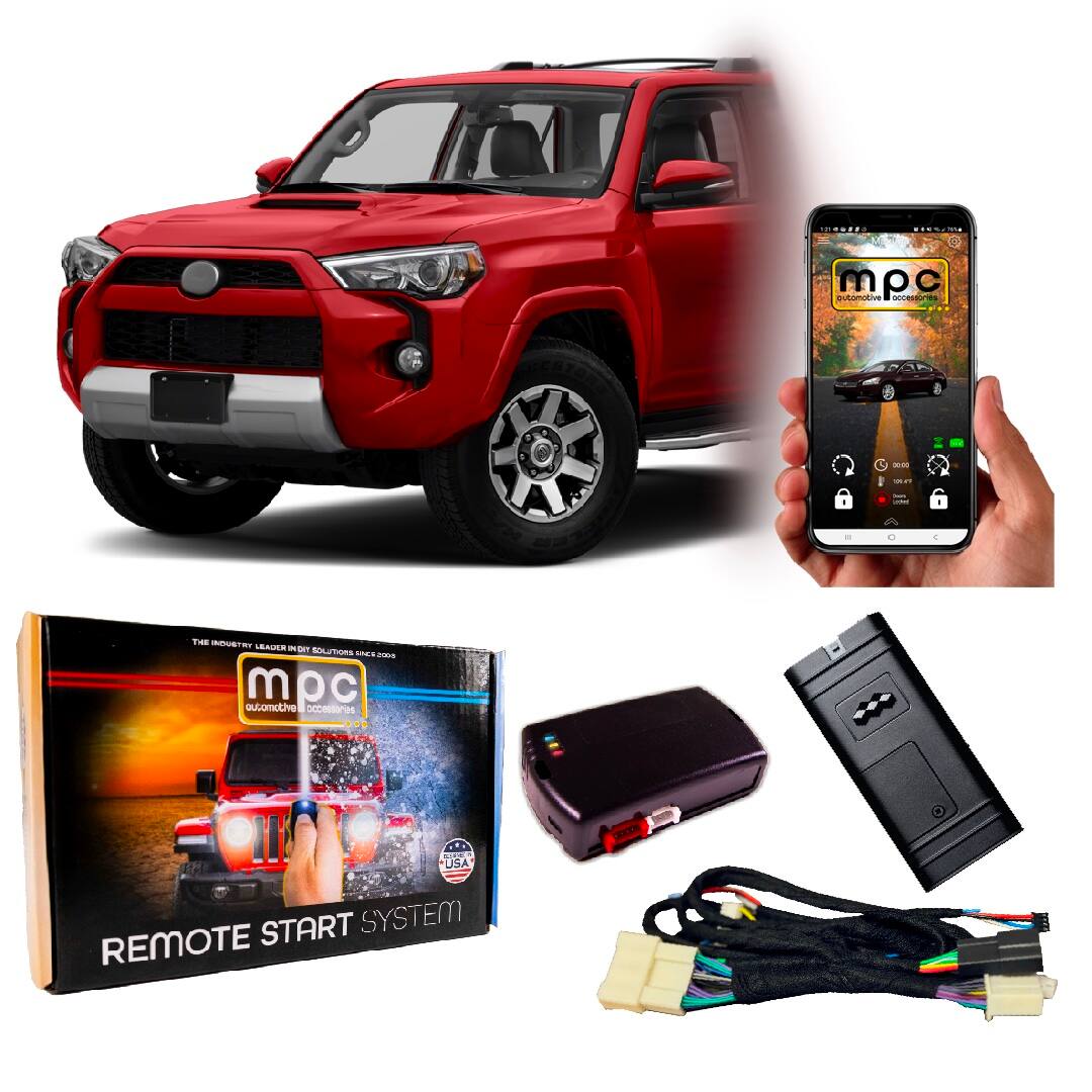 MPC - Remote Starter For Toyota 4Runner 2010-2019 | Phone App Control | Plug and Play - Black