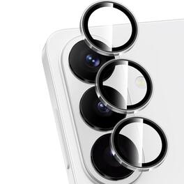 Dteck - For Samsung Galaxy S25 Camera Lens Protectors Cover, Individual Lens Protectors,9H+ Anti-Scratch Tempered Glass Cover - Clear