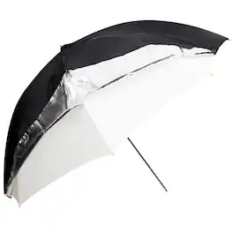 Godox - Dual-Duty Reflective Umbrella (33", Black/Silver/White)