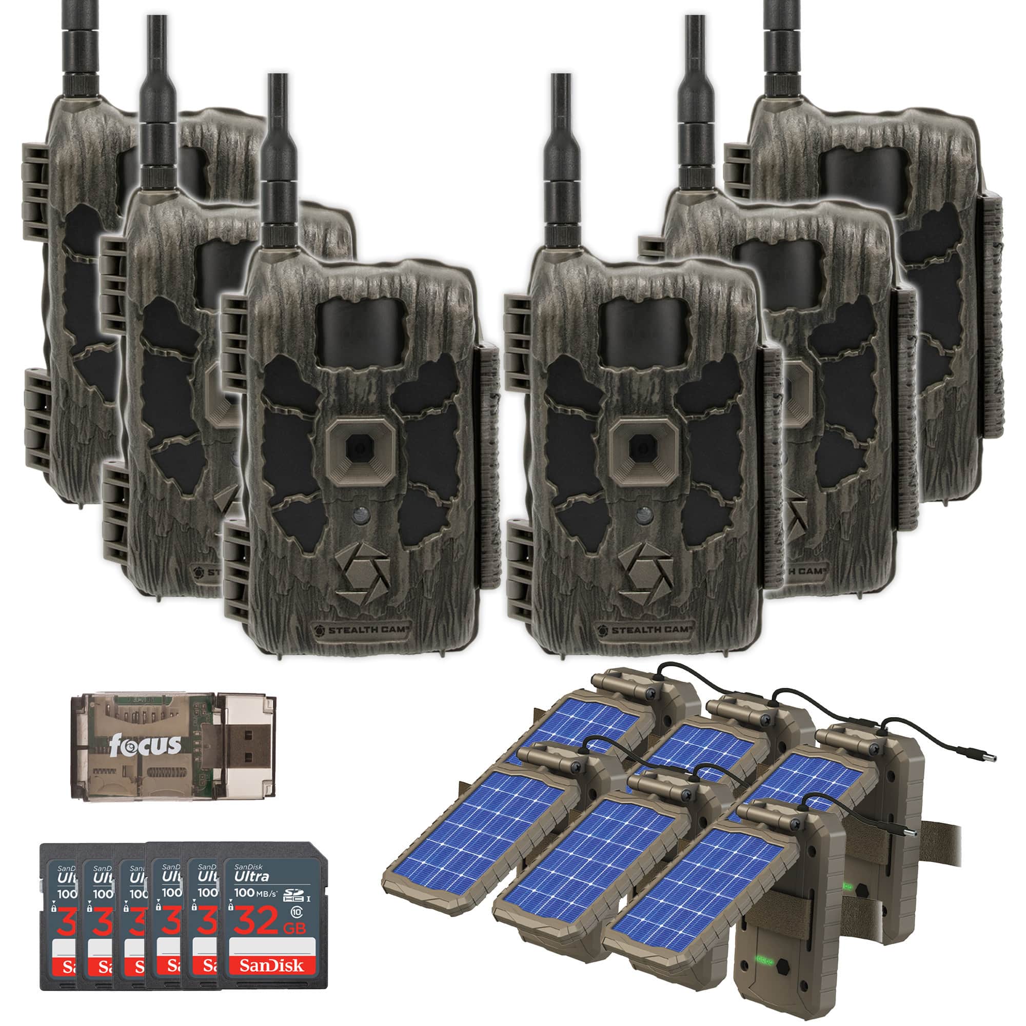 Stealth Cam - 40MP Deceptor Max Cellular Trail Camera with Solar Bundle (6 Pack) price history on PriceWatchPro
