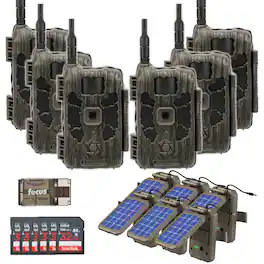 Stealth Cam - 40MP Deceptor Max Cellular Trail Camera with Solar Bundle (6 Pack)