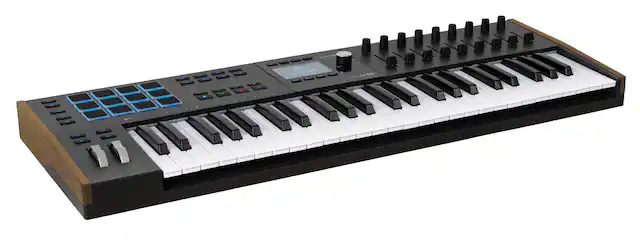 Front. Arturia - Keylab Mk3 49-key Midi Controller - Black.