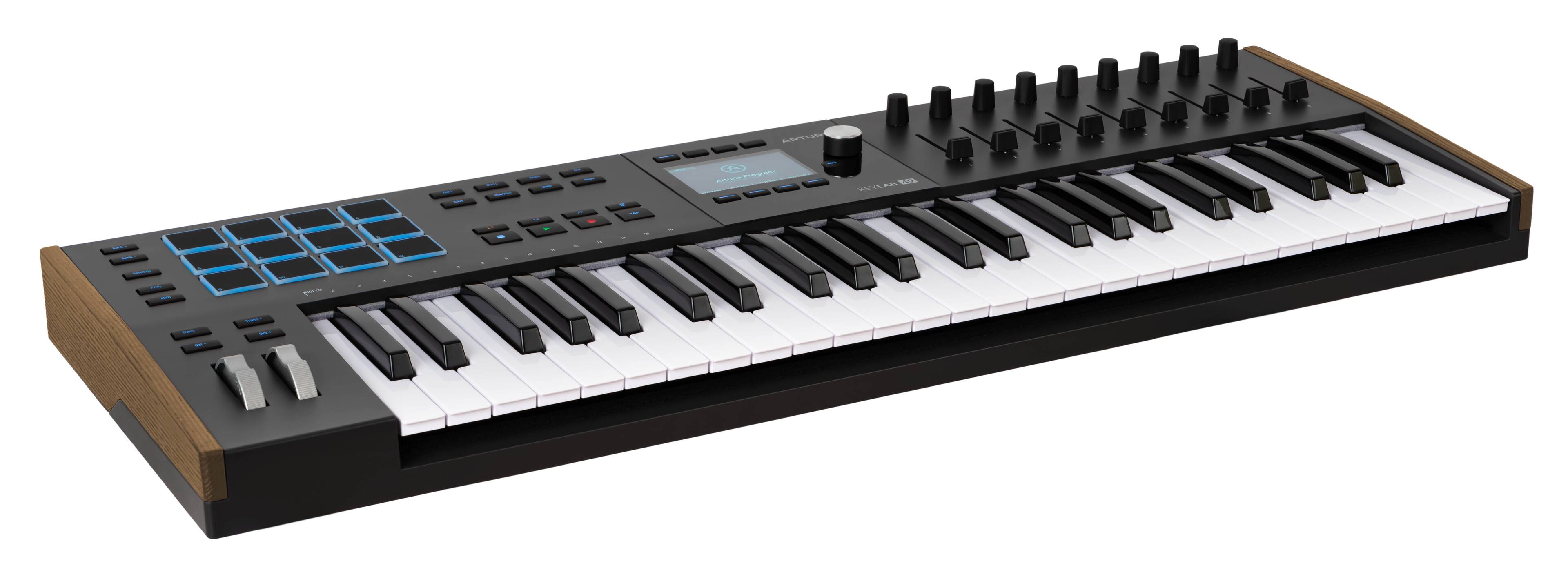 Front. Arturia - Keylab Mk3 49-key Midi Controller - Black.